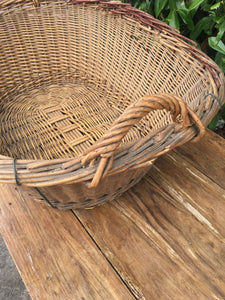 Huge French Vintage Laundry Basket - Nice Strong Condition - French General Trading
