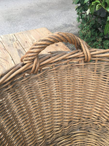 Huge French Vintage Laundry Basket - Nice Strong Condition - French General Trading