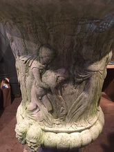 Load image into Gallery viewer, Impressive Pair Of Grecian Style Garden Urns Planters - 126cm High