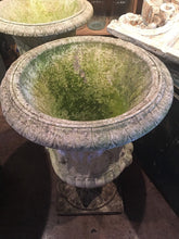 Load image into Gallery viewer, Impressive Pair Of Grecian Style Garden Urns Planters - 126cm High