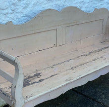 Load image into Gallery viewer, Pretty in Pink - Antique Pine Country Kitchen Bench Seat