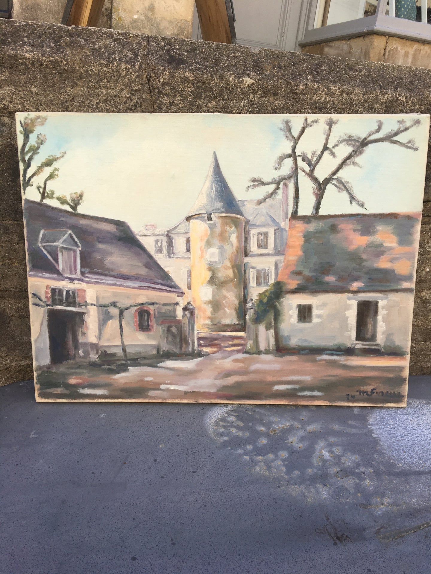 French Original Painting 