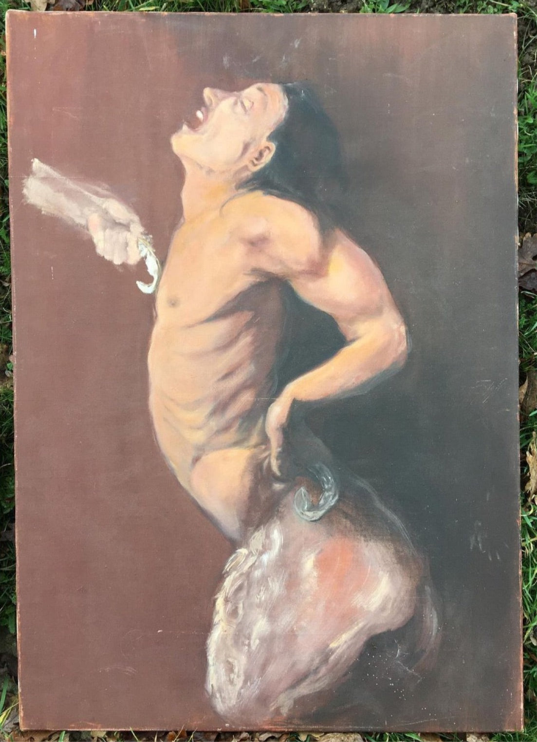 “Midsummers Night Dream” French Midcentury Oil on Canvas