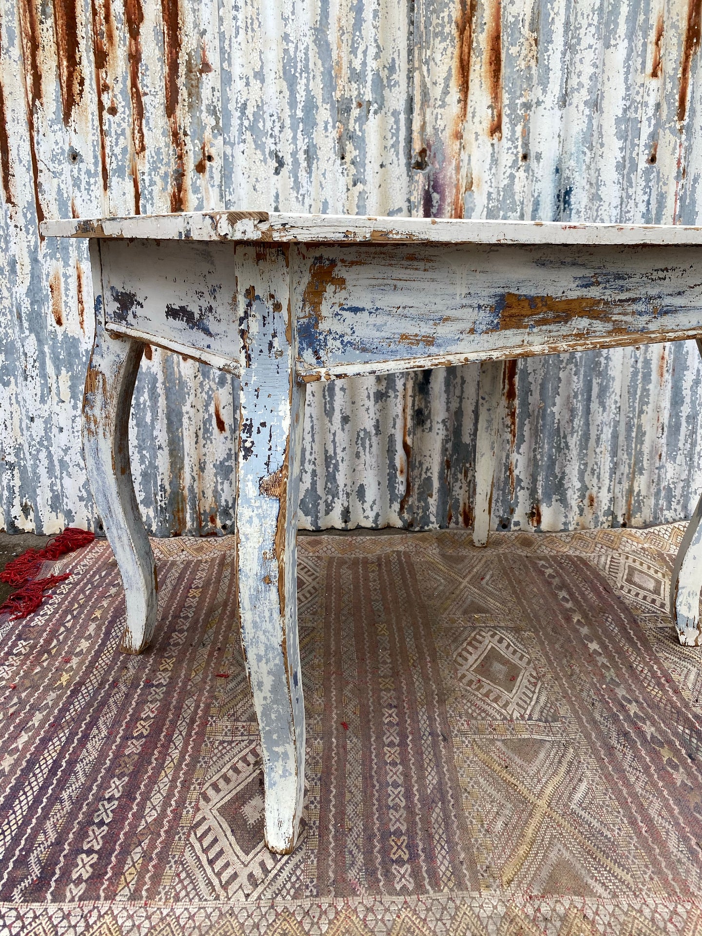 Scandinavian Kitchen Table - Scraped Patina