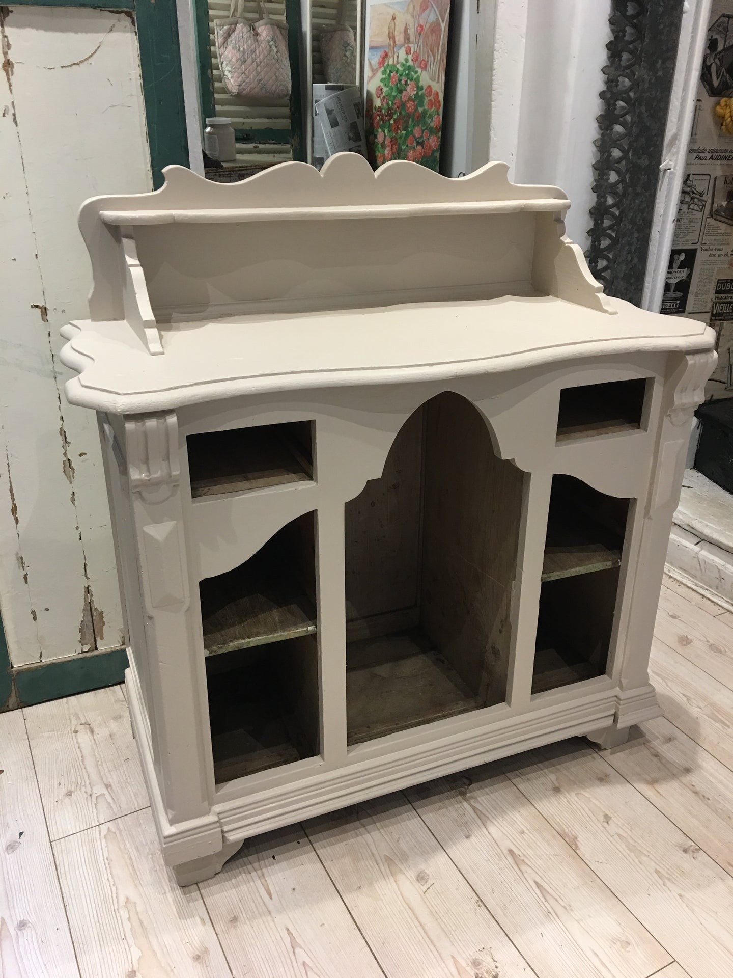 French Antique Shop Counter Dresser Refinished