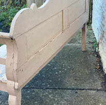 Load image into Gallery viewer, Pretty in Pink - Antique Pine Country Kitchen Bench Seat