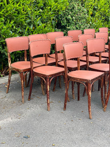 French Original Vintage Thonet Cafe Bistro Chairs SET of 24