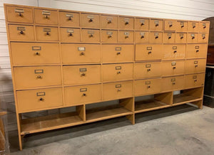 Vintage Bank of Drawers - 315cm long x 168cm tall