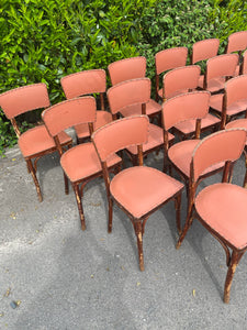 French Original Vintage Thonet Cafe Bistro Chairs SET of 24