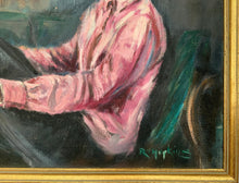 Load image into Gallery viewer, “Miss Philpot” Vintage Original Oil on Canvas Signed R.HOPKINS - French General Trading