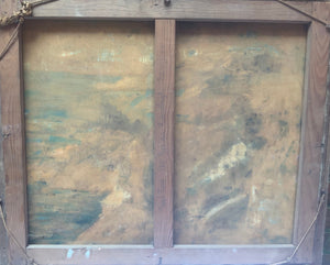 Pair of 1930’s French Seascapes in Original Frames Oil Paintings - French General Trading