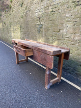Load image into Gallery viewer, Small Vintage Industrial Workbench Kitchen Island - French General Trading